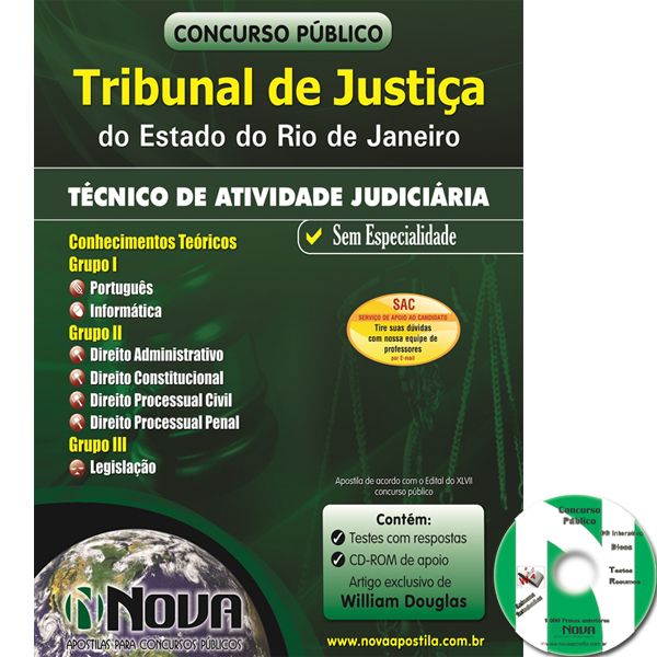 TJ- RJ - Técnico de Atividade Judiciária - Sem Especialidade