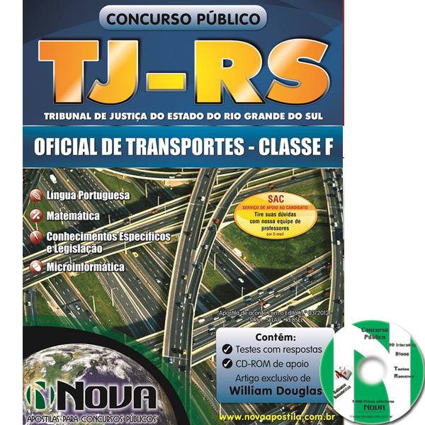 TJ - RS - Oficial de Transportes - Classe F