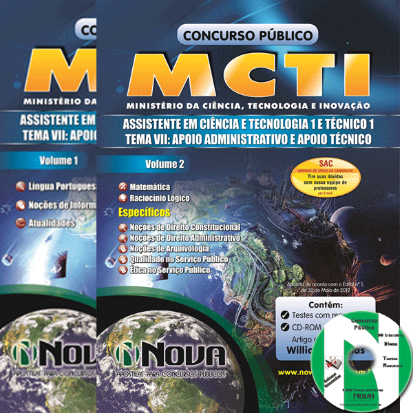 MCTI -Assistente em ciências e tecnologia e técnico